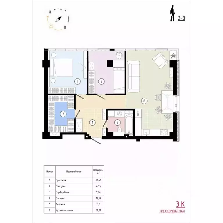 3-к кв. Приморский край, Владивосток Острогорный жилой комплекс (77.66 ... - Фото 0