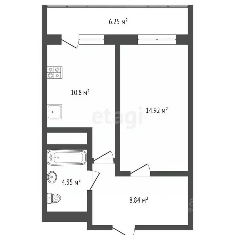 1-к кв. Мордовия, Саранск просп. Российской Армии, 24 (43.0 м) - Фото 2