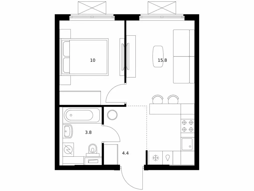 1-комнатная квартира: Мытищи, жилой комплекс Яуза Парк, к11 (34 м) - Фото 1