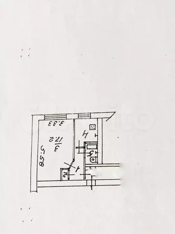 1-к. квартира, 28 м, 4/5 эт. - Фото 0