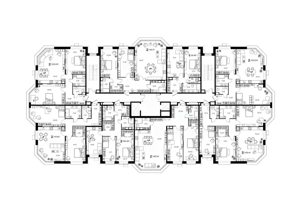 2-к кв. Пензенская область, Заречный Братская ул., 8 (125.24 м) - Фото 1