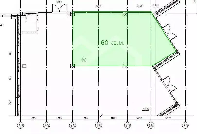Помещение свободного назначения в Москва Верейская ул., 41С96 (60 м) - Фото 2