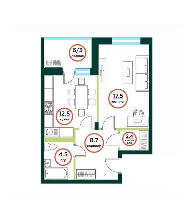 1-к кв. Красноярский край, Красноярск городской округ, пос. Солонцы ... - Фото 0
