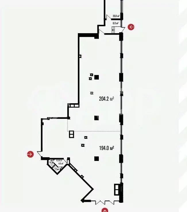 Помещение свободного назначения в Краснодарский край, Краснодар ул. ... - Фото 2