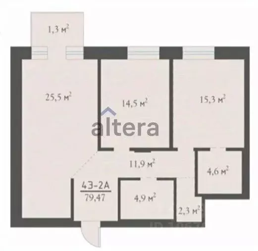 3-к кв. Татарстан, Казань ул. Бутлерова, 16к2 (79.5 м) - Фото 1