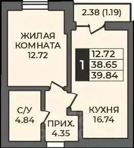 1-к кв. Оренбургская область, Оренбург Гранд Парк жилой комплекс ... - Фото 0