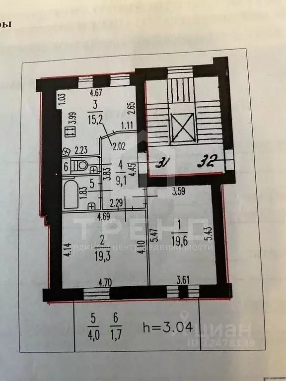 2-к кв. Санкт-Петербург Благодатная ул., 22 (70.0 м) - Фото 2