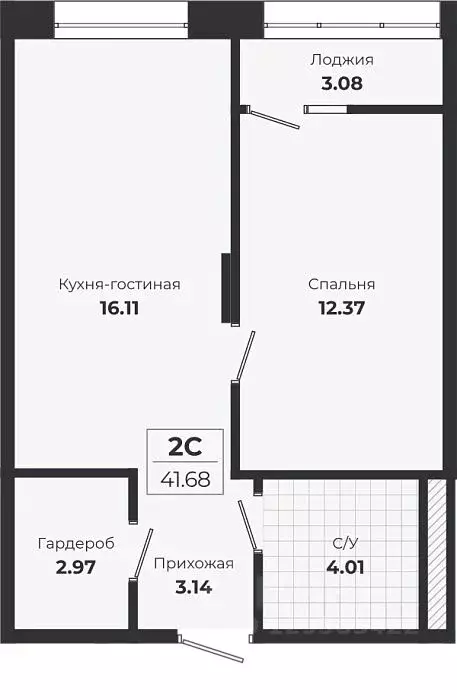 1-к кв. Новосибирская область, Новосибирск Лесоперевалка мкр, Ясный ... - Фото 0