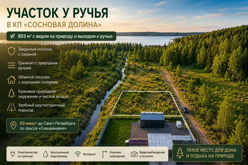 Участок в Ленинградская область, Выборгский район, Приморское ... - Фото 1