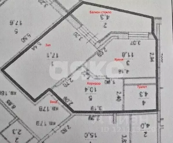 1-к кв. Московская область, Жуковский ул. Солнечная, 15 (48.0 м) - Фото 2