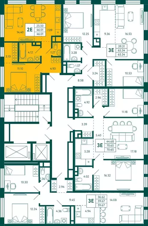 1-к кв. Башкортостан, Уфа Зеленая Роща жилрайон, Терле Парк жилой ... - Фото 2