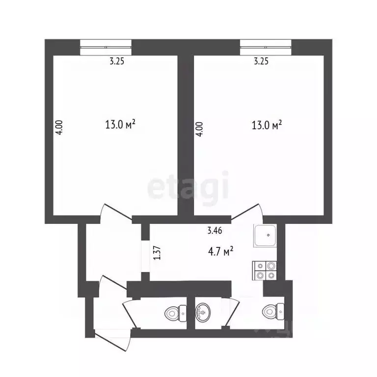 Комната Тюменская область, Тюмень ул. Республики, 214 (36.0 м) - Фото 1