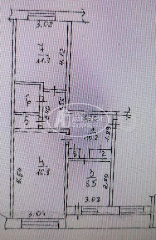 2-к. квартира, 53 м, 3/5 эт. - Фото 0
