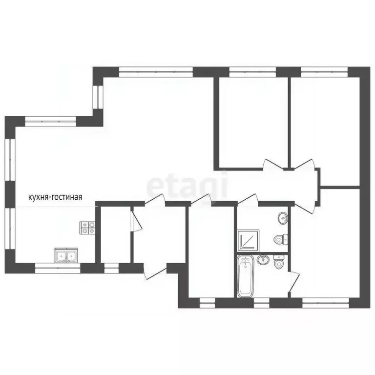 Дом в Ростовская область, Аксайский район, Большелогское с/пос, пос. ... - Фото 2