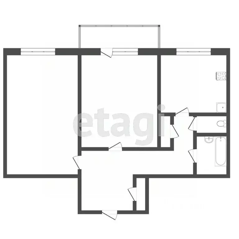 2-к кв. Тюменская область, Тюмень ул. Шиллера, 47 (60.2 м) - Фото 1