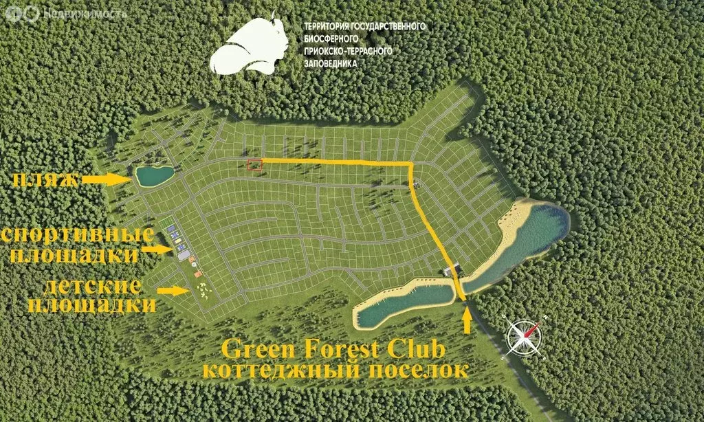 Участок в Московская область, городской округ Ступино, КП Грин форест ... - Фото 2