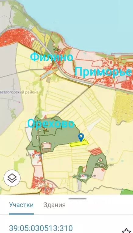 Участок в Калининградская область, Зеленоградский муниципальный округ, ... - Фото 1