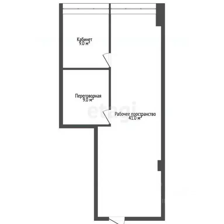 Офис в Москва проезд 3-й Марьиной рощи, 40С1 (60 м) - Фото 1