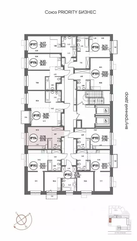 Студия Иркутская область, Иркутск Макс жилой комплекс (23.7 м) - Фото 2