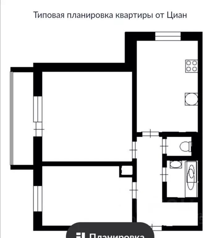 2-к кв. Красноярский край, Красноярск Ястынская ул., 17А (56.0 м) - Фото 1