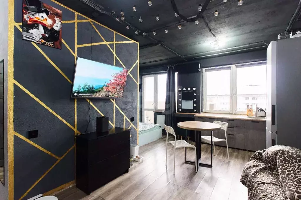 Студия Тюменская область, Тюмень ул. Вадима Бованенко, 3 (30.0 м) - Фото 0