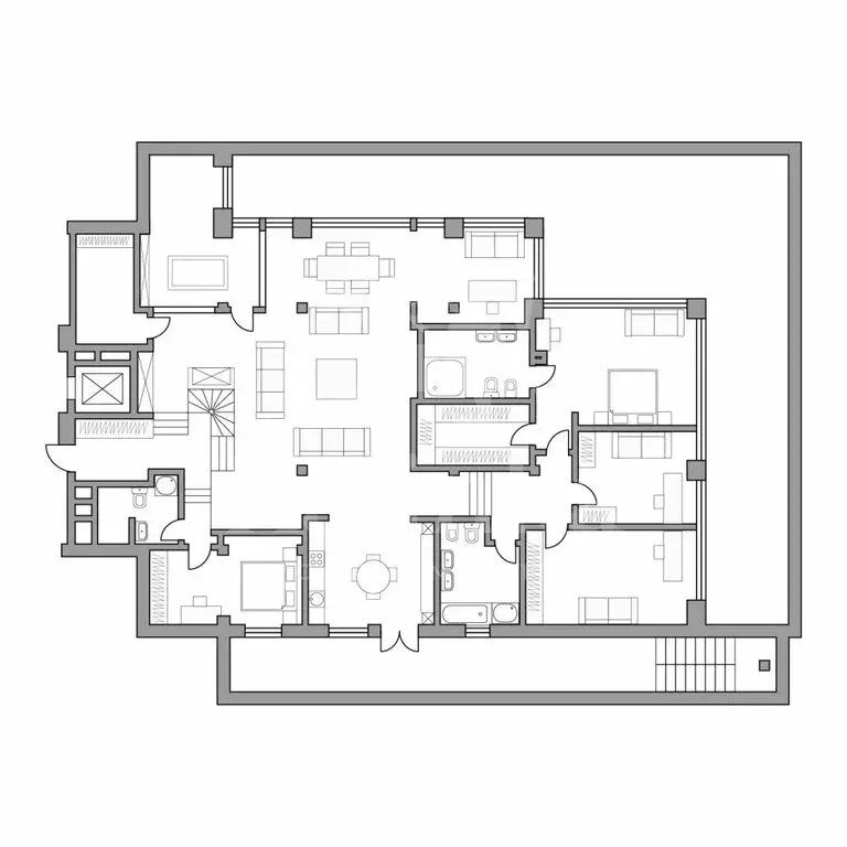 8-комнатная квартира: Москва, Островной проезд, 6 (344 м) - Фото 0