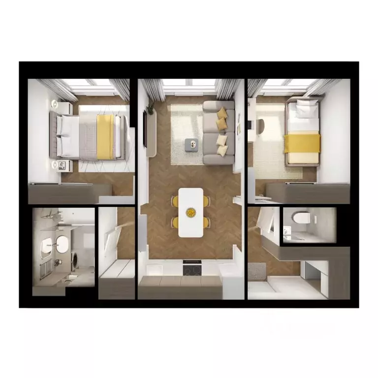 2-к кв. Московская область, Ленинский городской округ, Боброво пгт ... - Фото 1