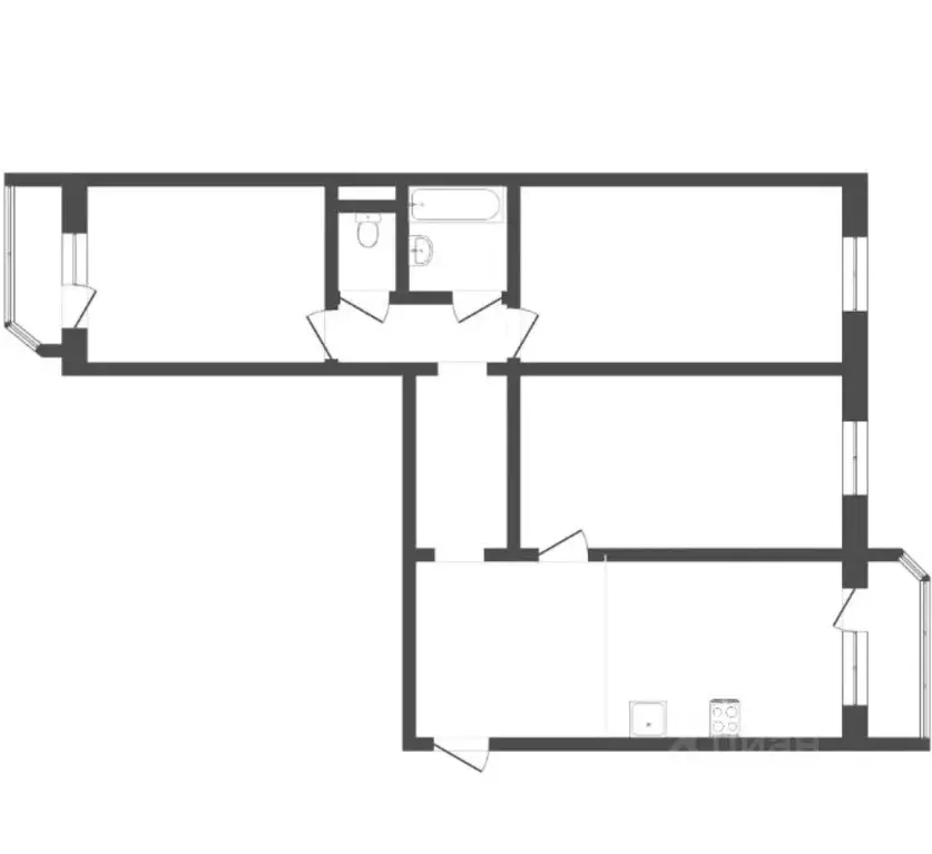 3-к кв. Тюменская область, Тюмень ул. Александра Митинского, 7к1 (92.5 ... - Фото 1