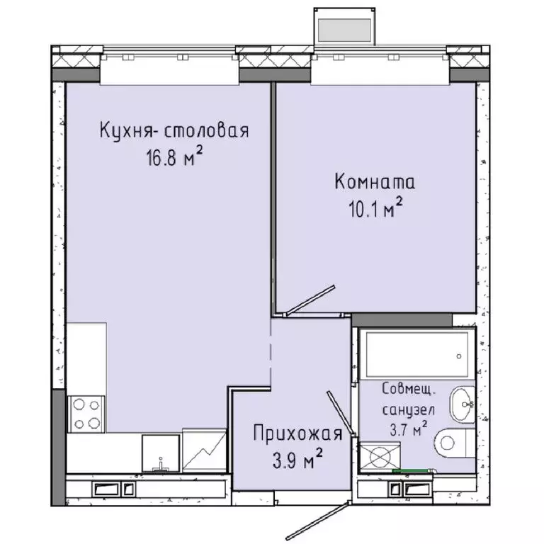 1-комнатная квартира: Ижевск, улица Ленина, 91/1 (34.5 м) - Фото 0