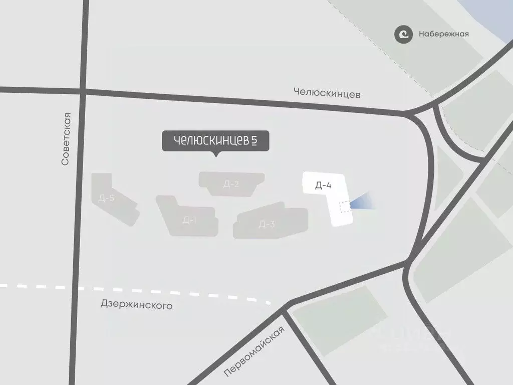 1-к кв. Тюменская область, Тюмень Челюскинцев 5 жилой комплекс (51.4 ... - Фото 1