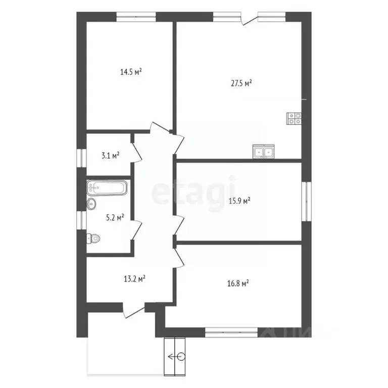 Дом в Ростовская область, Мясниковский район, Краснокрымское с/пос, ... - Фото 2