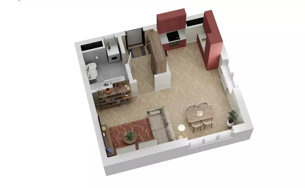 Квартира-студия: посёлок городского типа Шерегеш, улица Гагарина, 51/2 ... - Фото 2