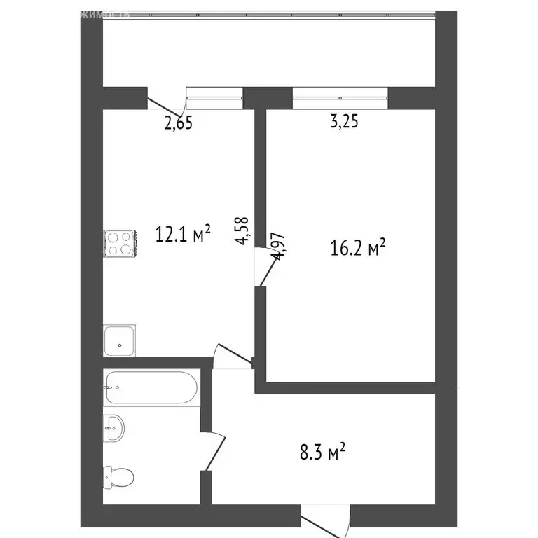 1-комнатная квартира: Вологда, улица Челюскинцев, 47 (42.8 м) - Фото 1
