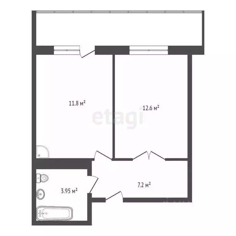 1-к кв. Красноярский край, Красноярск Караульная ул., 39Б (34.6 м) - Фото 2