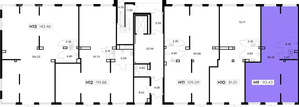 Помещение свободного назначения (93.43 м) - Фото 2