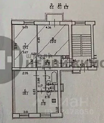 3-к кв. Санкт-Петербург Наличная ул., 22 (82.0 м) - Фото 1