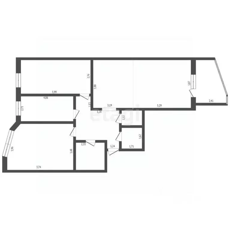 3-к кв. Брянская область, Брянск Московский мкр, 60 (101.8 м) - Фото 1