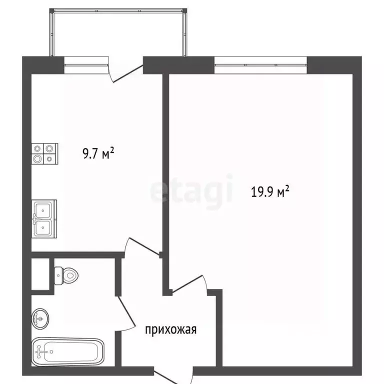 1-к кв. Москва Ивановская ул., 16 (35.0 м) - Фото 2
