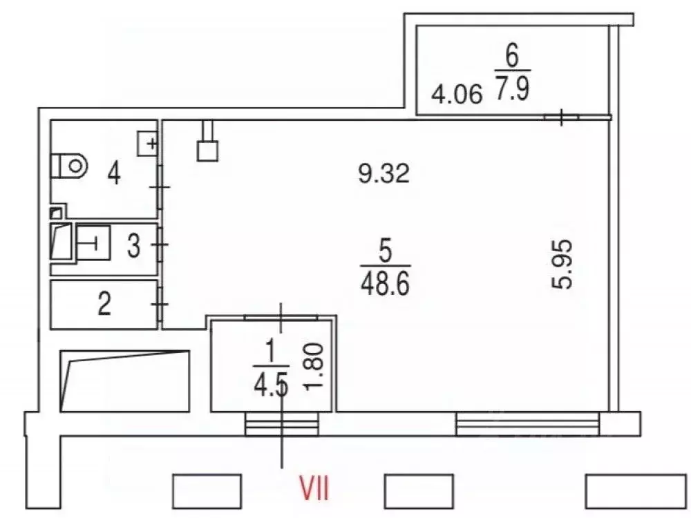 Торговая площадь в Москва ул. Льва Толстого, 23к1 (70 м) - Фото 1