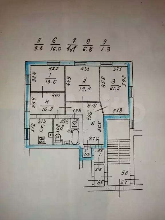 3-к. квартира, 104 м, 2/5 эт. - Фото 0