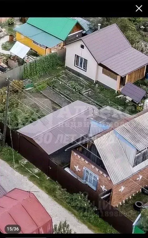 Дом в Тюменская область, Тюмень Автомобилист СНТ, ул. Черемуховая, 452 ... - Фото 1