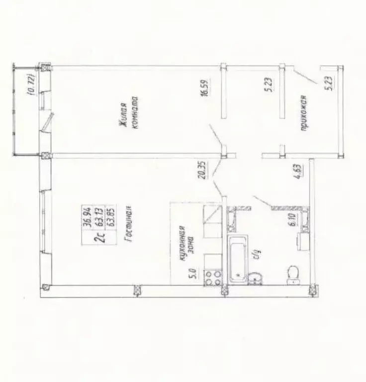 2-комнатная квартира: Новосибирск, Плющихинская улица, 10 (64 м) - Фото 0