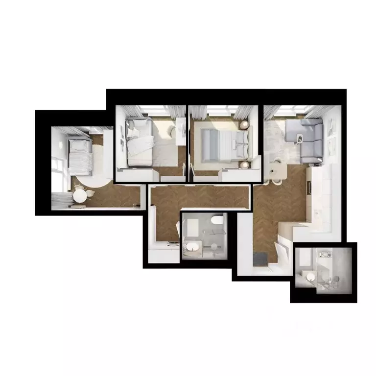 3-к кв. Бурятия, Улан-Удэ Советская ул., 6/2 (60.6 м) - Фото 1