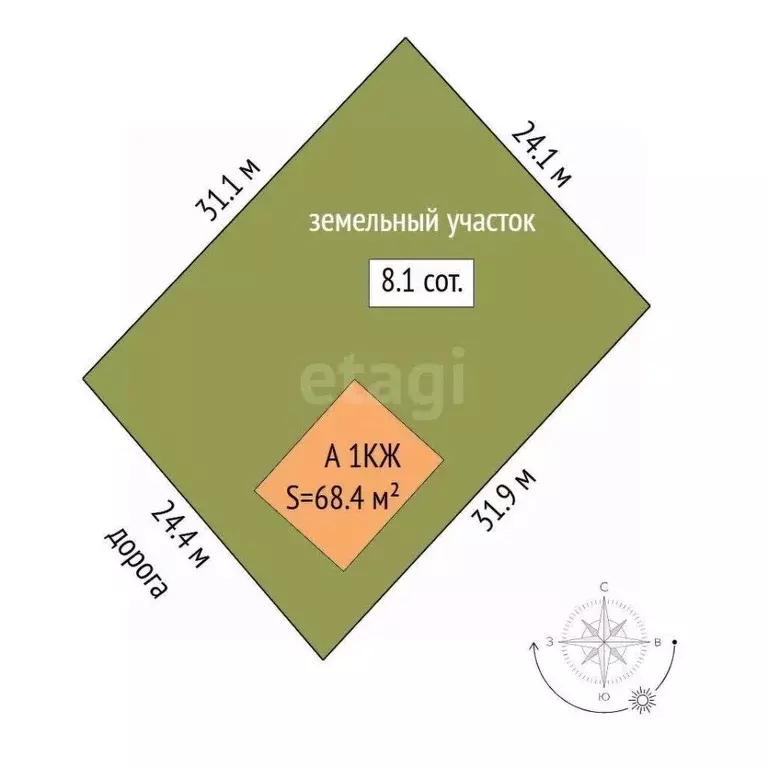 Дом в Тюменская область, Тюменский муниципальный округ, с. Кулига  (68 ... - Фото 2