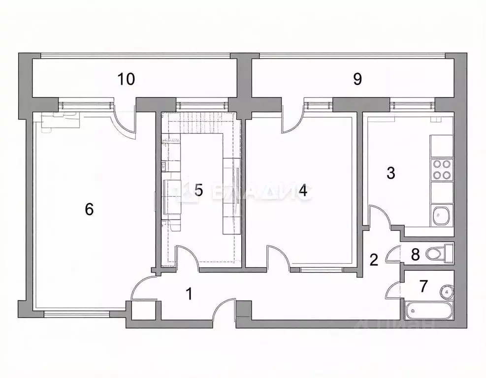 3-к кв. Москва Изумрудная ул., 42 (74.2 м) - Фото 2