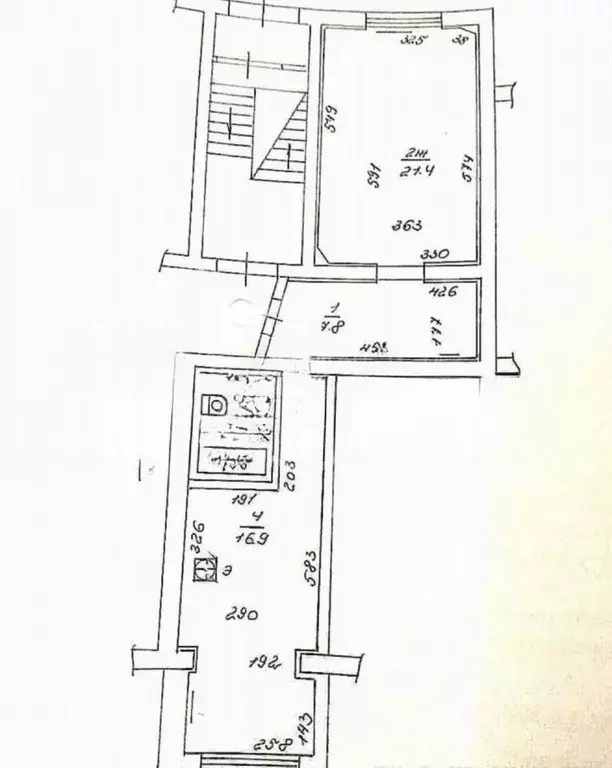 1-к кв. Калининградская область, Калининград Типографская ул., 20 ... - Фото 2