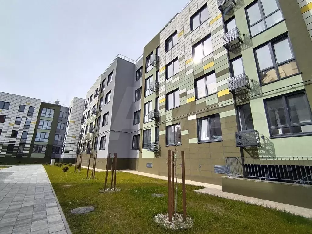 1-к. квартира, 34,3 м, 1/4 эт. - Фото 0