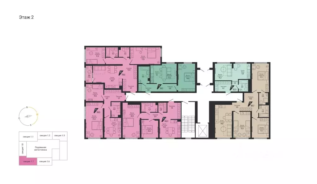 1-к кв. Свердловская область, Екатеринбург Вторчермет жилрайон,  (32.5 ... - Фото 2