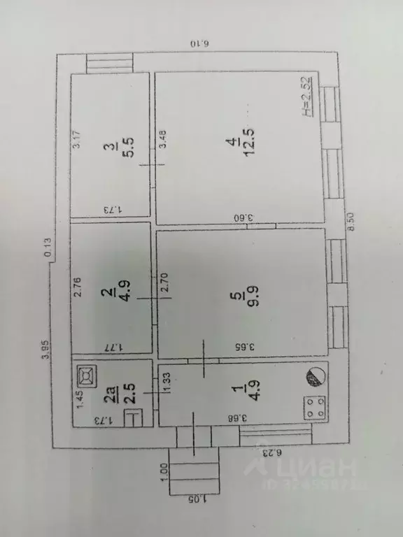 Дом в Ростовская область, Ростов-на-Дону Перекопская ул. (40 м) - Фото 1