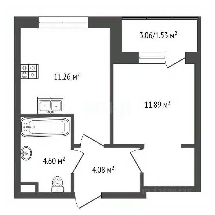 1-к кв. Московская область, Пушкино Новое Пушкино мкр, к20 (31.8 м) - Фото 2